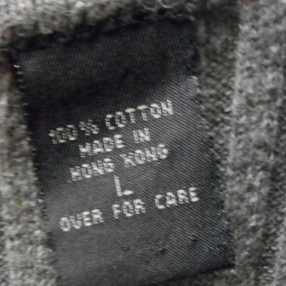 EXPRESS: RIBBED CARDIGAN SWEATER, SZ L, GRAY - Picture 3 of 7